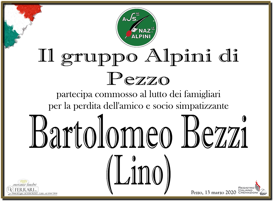 BARTOLOMEO (LINO) BEZZI 