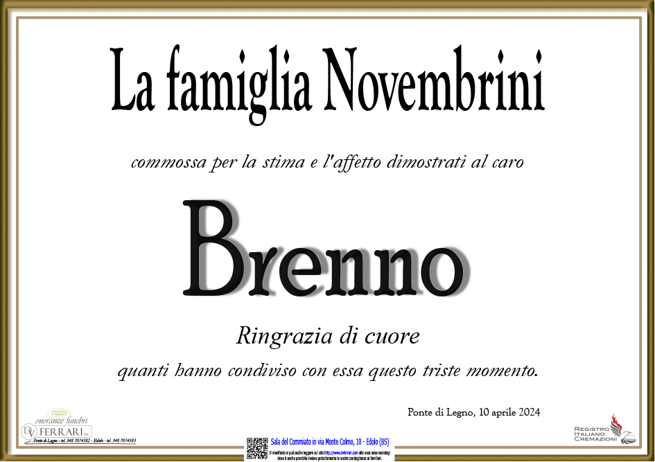 BRENNO NOVEMBRINI - PONTE DI LEGNO