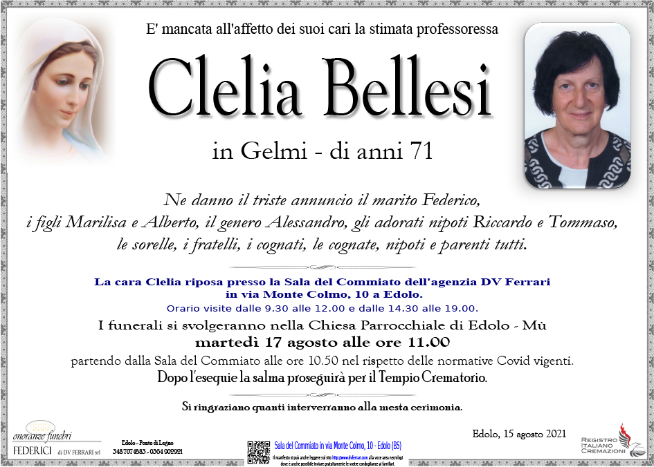 CLELIA BELLESI in GELMI - EDOLO