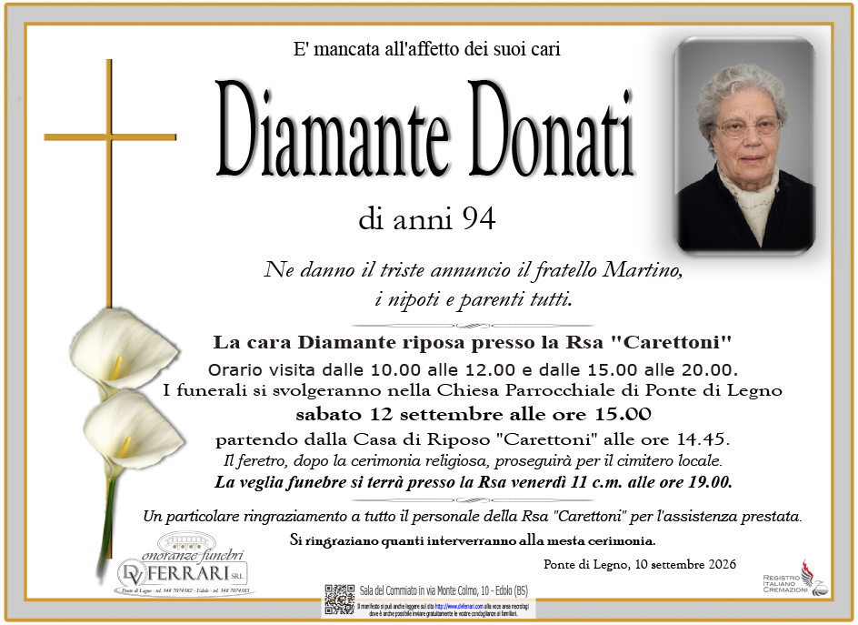 DIAMANTE DONATI - PONTE DI LEGNO
