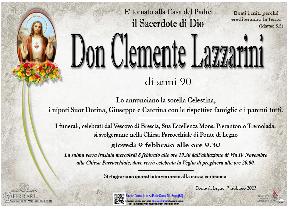 DON CLEMENTE LAZZARINI - PONTE DI LEGNO