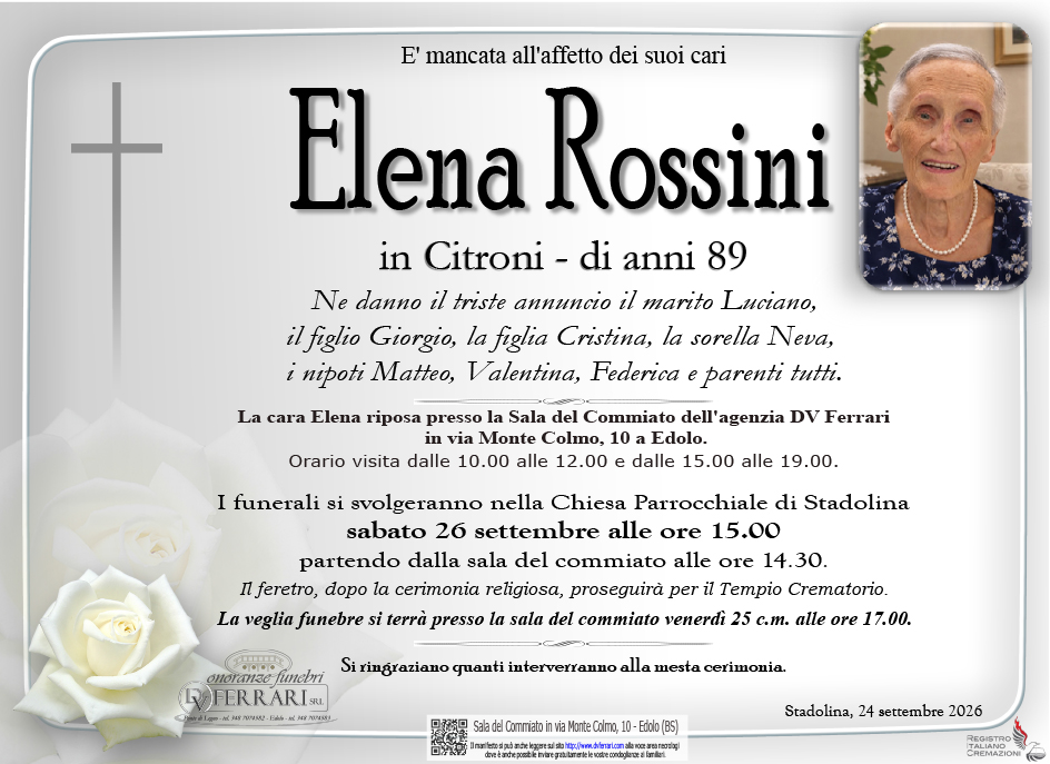 ELENA ROSSINI IN CITRONI - STADOLINA