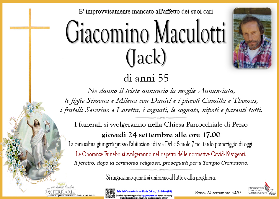 GIACOMINO MACULOTTI JACK - PEZZO