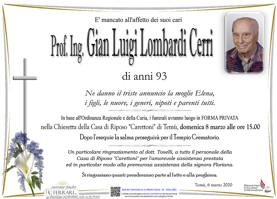 GIANLUIGI LOMBARDI-CERRI    - TEMU'