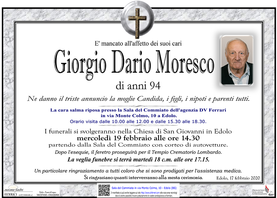 GIORGIO DARIO MORESCO - EDOLO