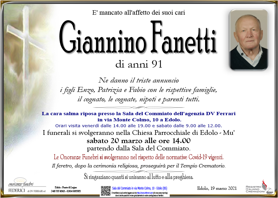 GIOVANNI GIANNINO FANETTI - EDOLO