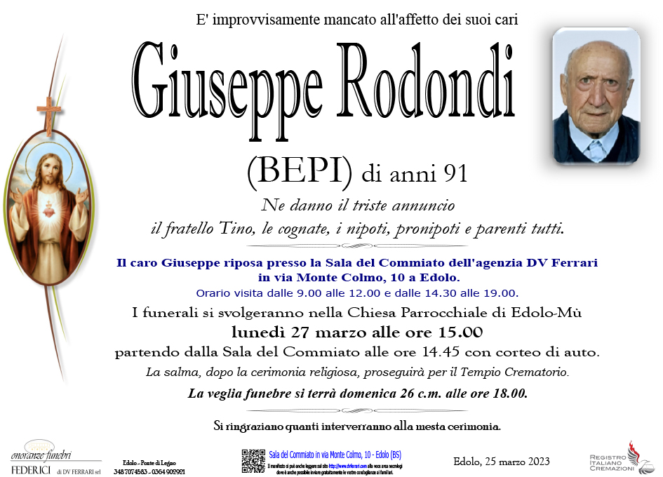 GIUSEPPE RODONDI - EDOLO