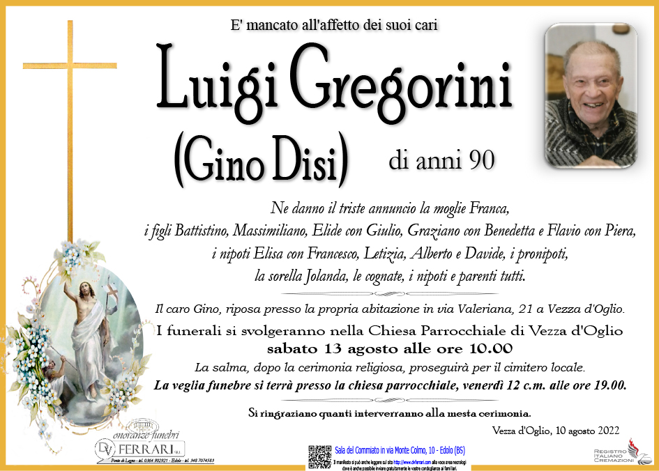 LUIGI GREGORINI - VEZZA D'OGLIO