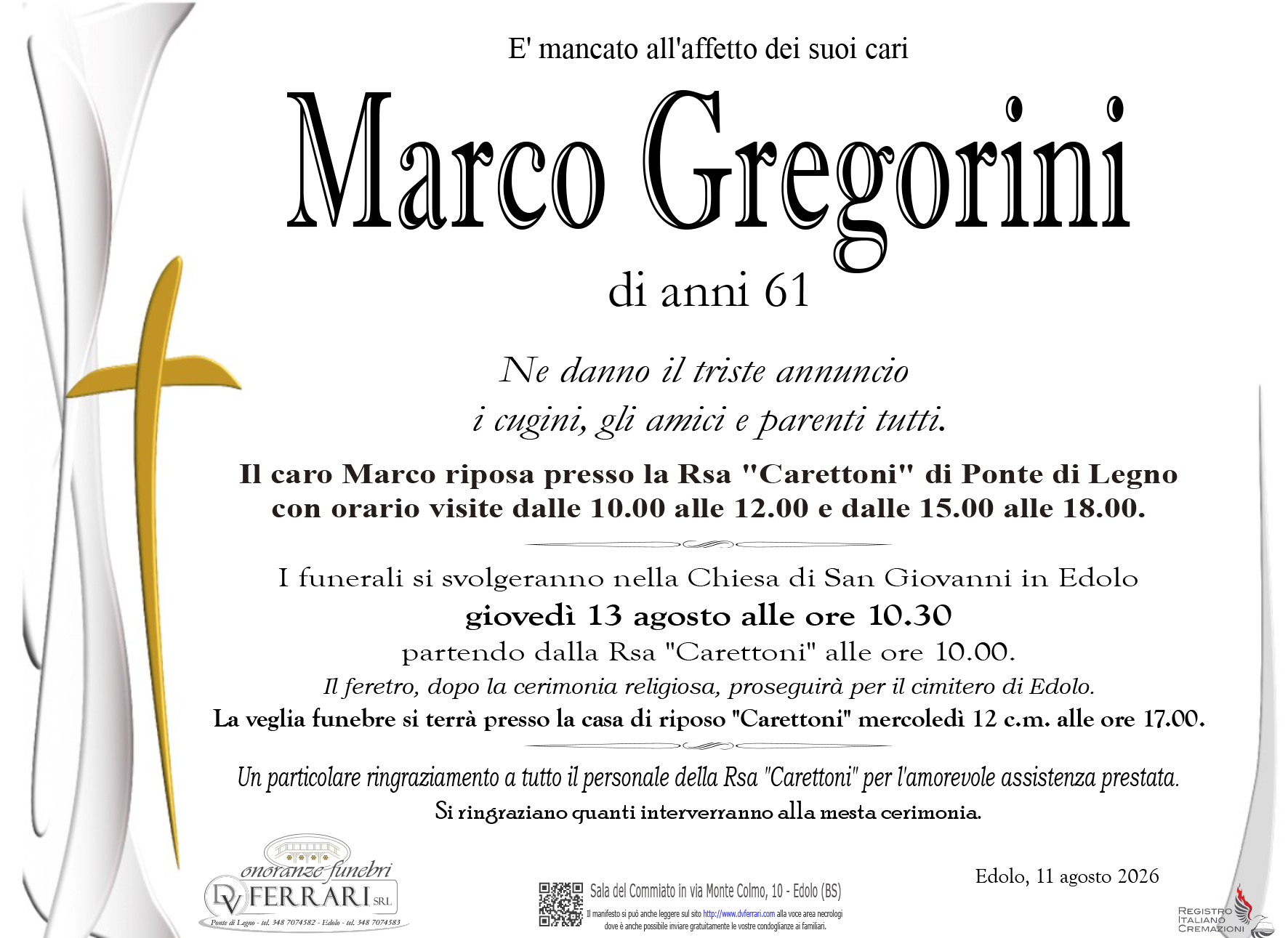MARCO GREGORINI - EDOLO