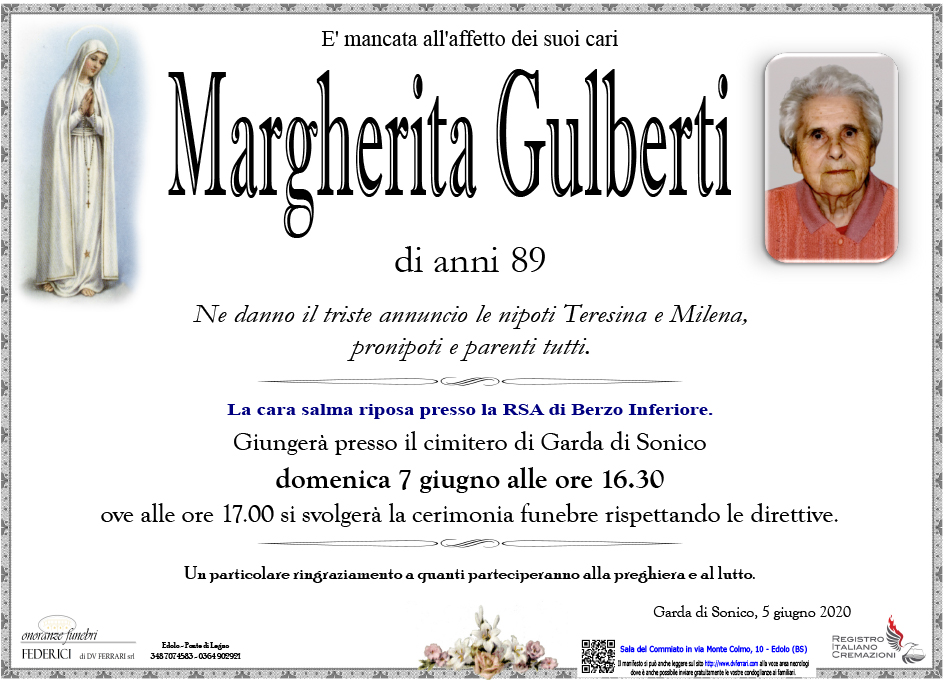 MARGHERITA GULBERTI - RINO DI SONICO