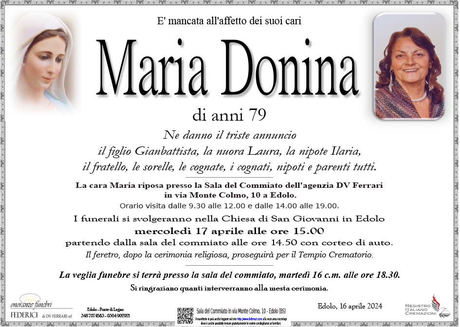 MARIA DONINA - EDOLO