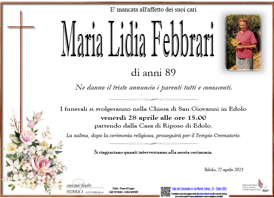 MARIA LIDIA FEBBRARI - EDOLO