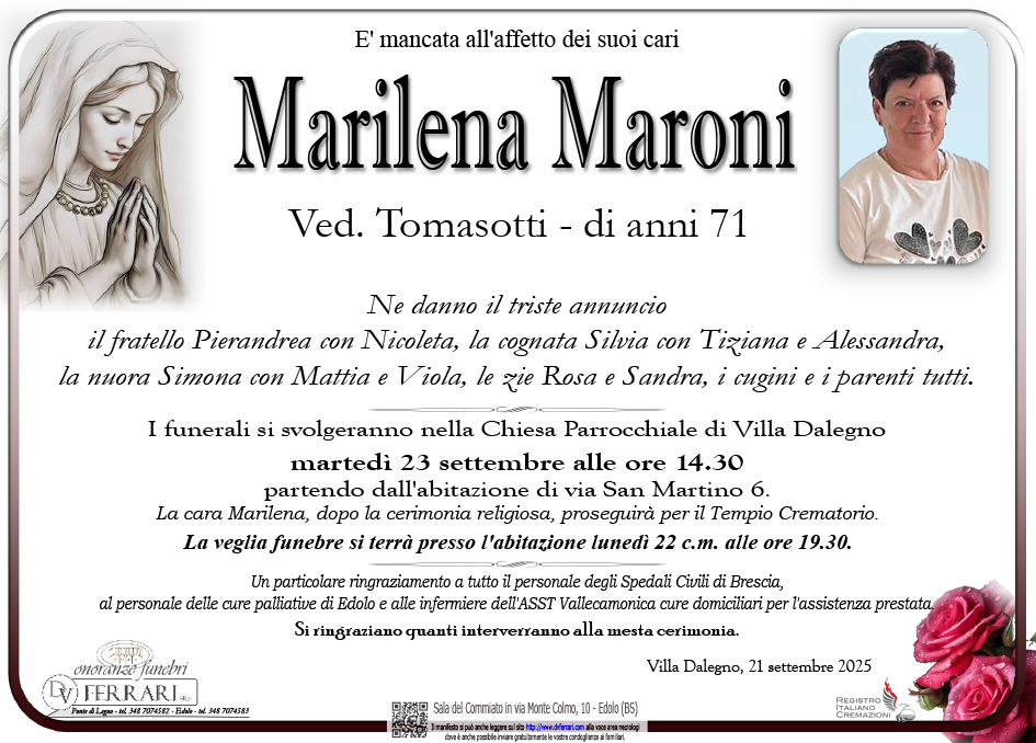 MARILENA MARONI VED. TOMASOTTI - VILLA DALEGNO