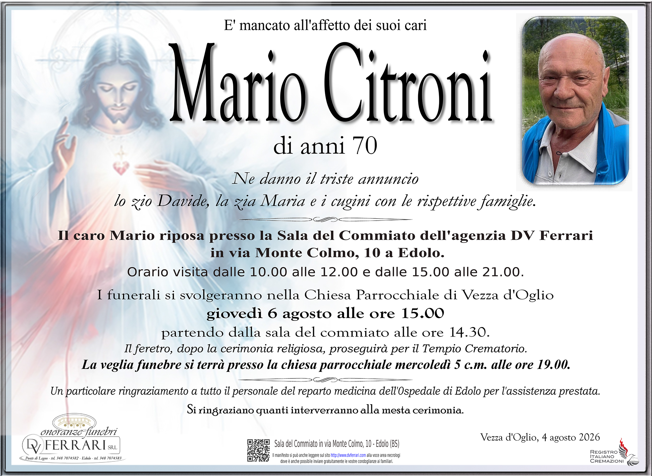 MARIO CITRONI - VEZZA D'OGLIO