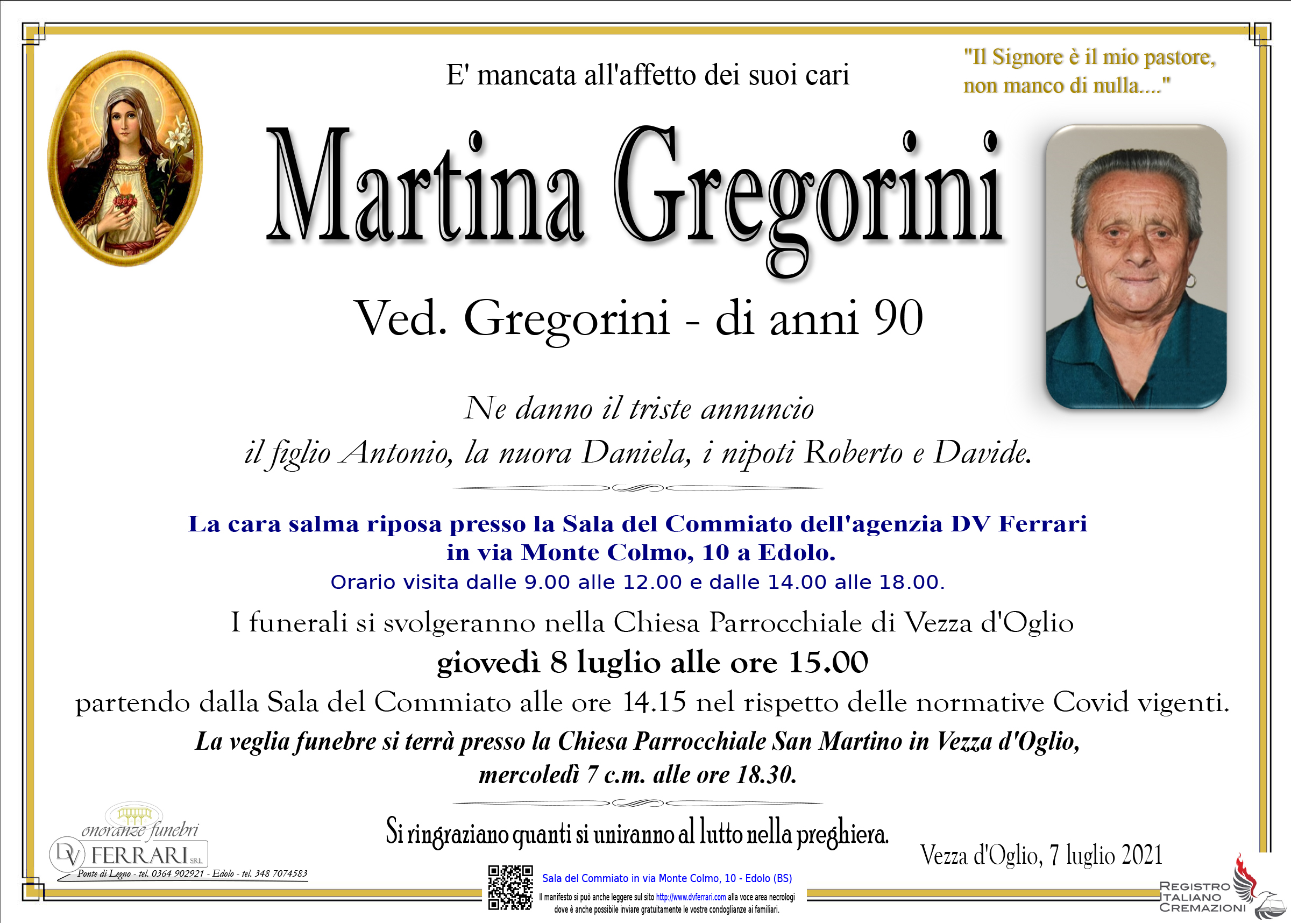 MARTINA GREGORINI VED. GREGORINI - VEZZA D'OGLIO