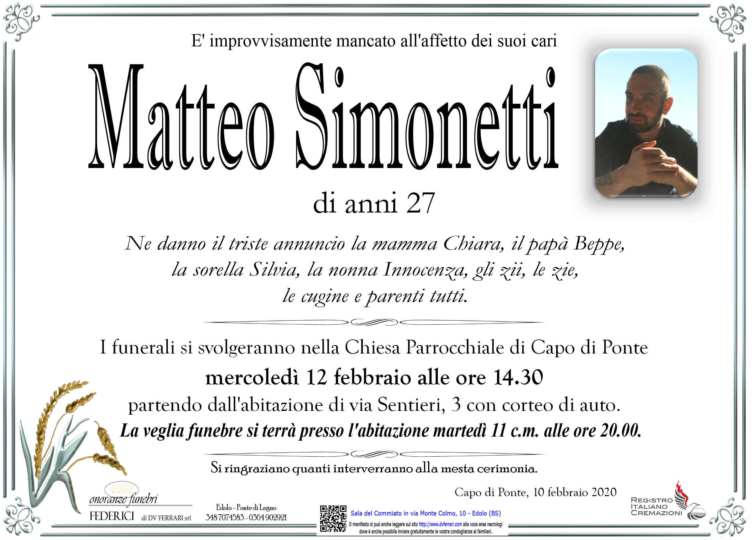 MATTEO SIMONETTI - CAPO DI PONTE