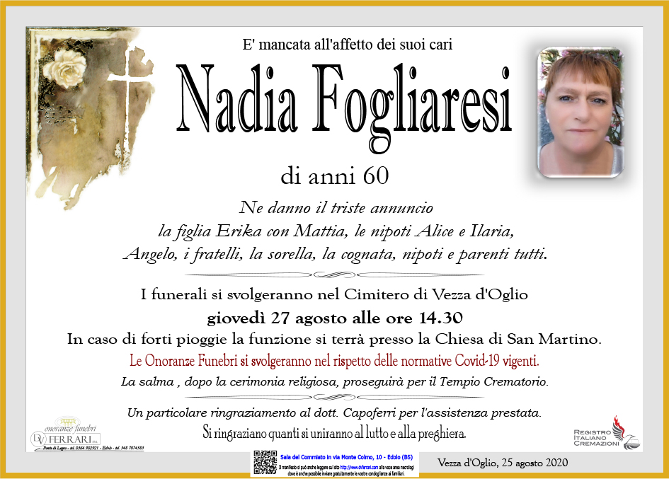 NADIA FOGLIARESI - VEZZA D'OGLIO