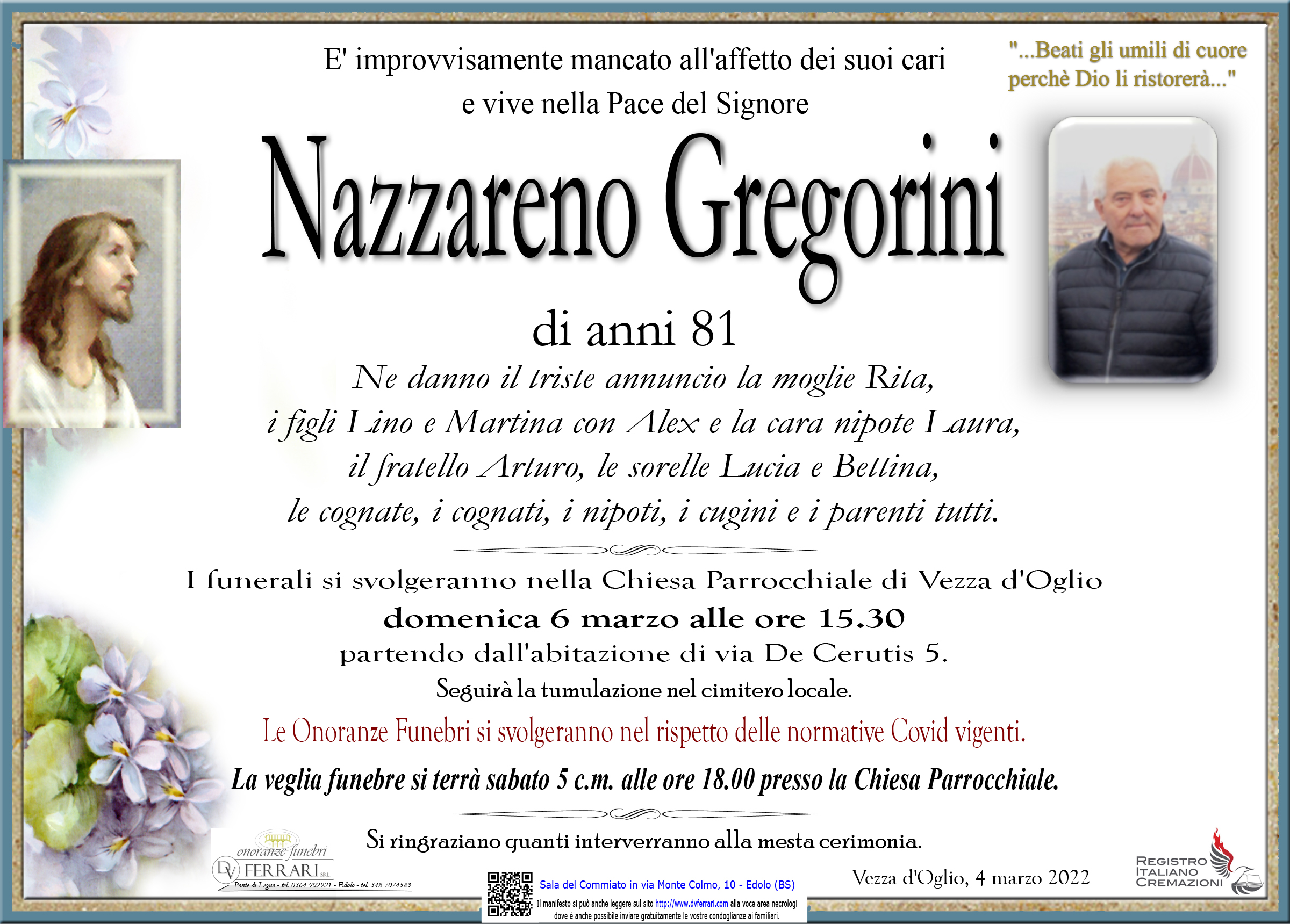 NAZZARENO GREGORINI - VEZZA D'OGLIO