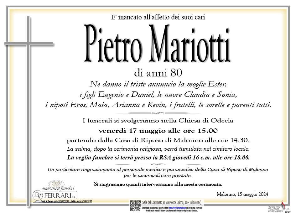 PIETRO MARIOTTI - MALONNO ODECLA