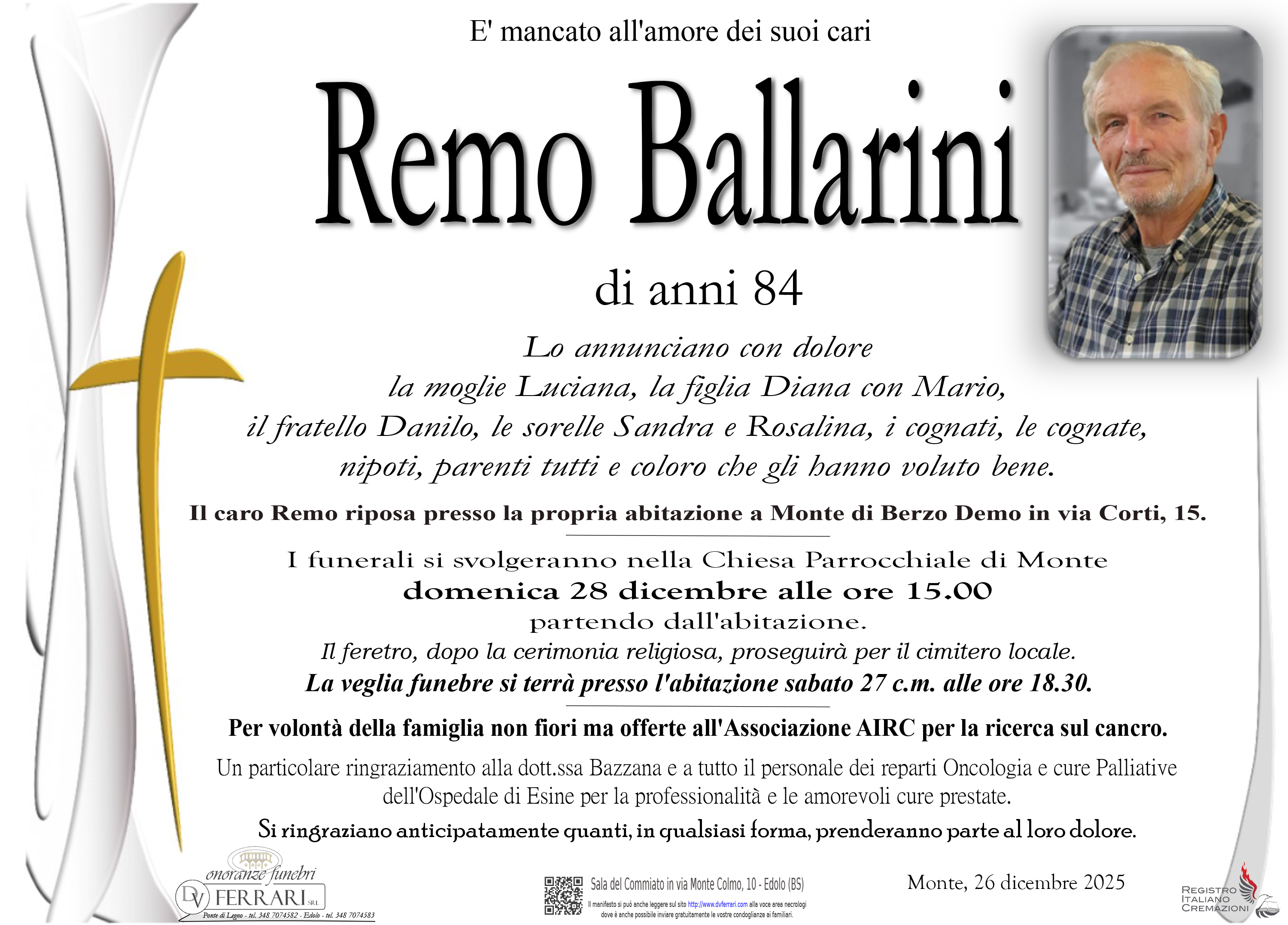 REMO BALLARINI - MONTE di BERZO DEMO