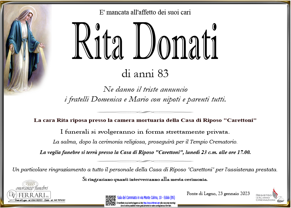 RITA DONATI - PONTE DI LEGNO