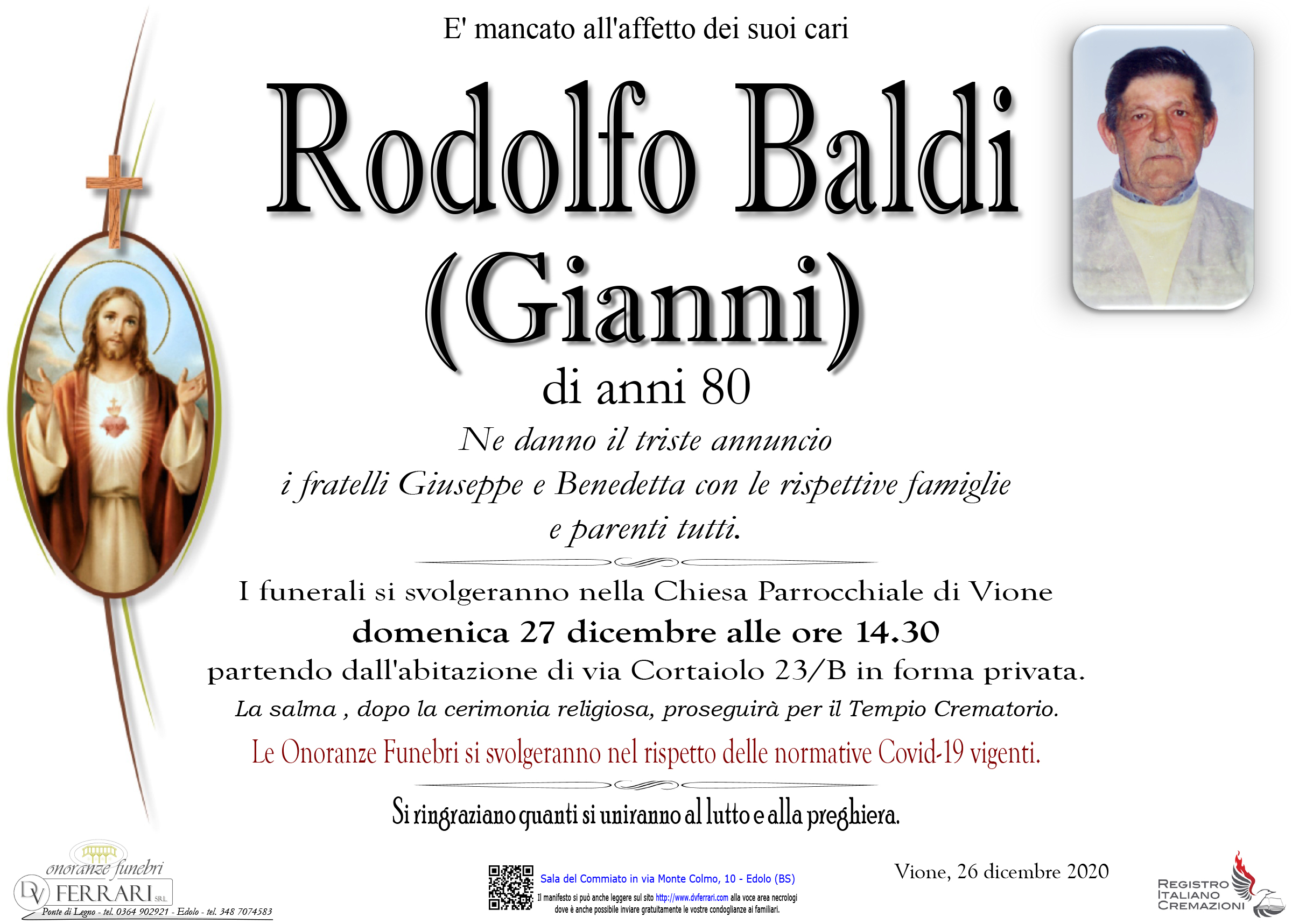 RODOLFO BALDI (GIANNI) - VIONE 