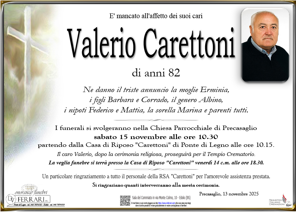 VALERIO CARETTONI - PRECASAGLIO