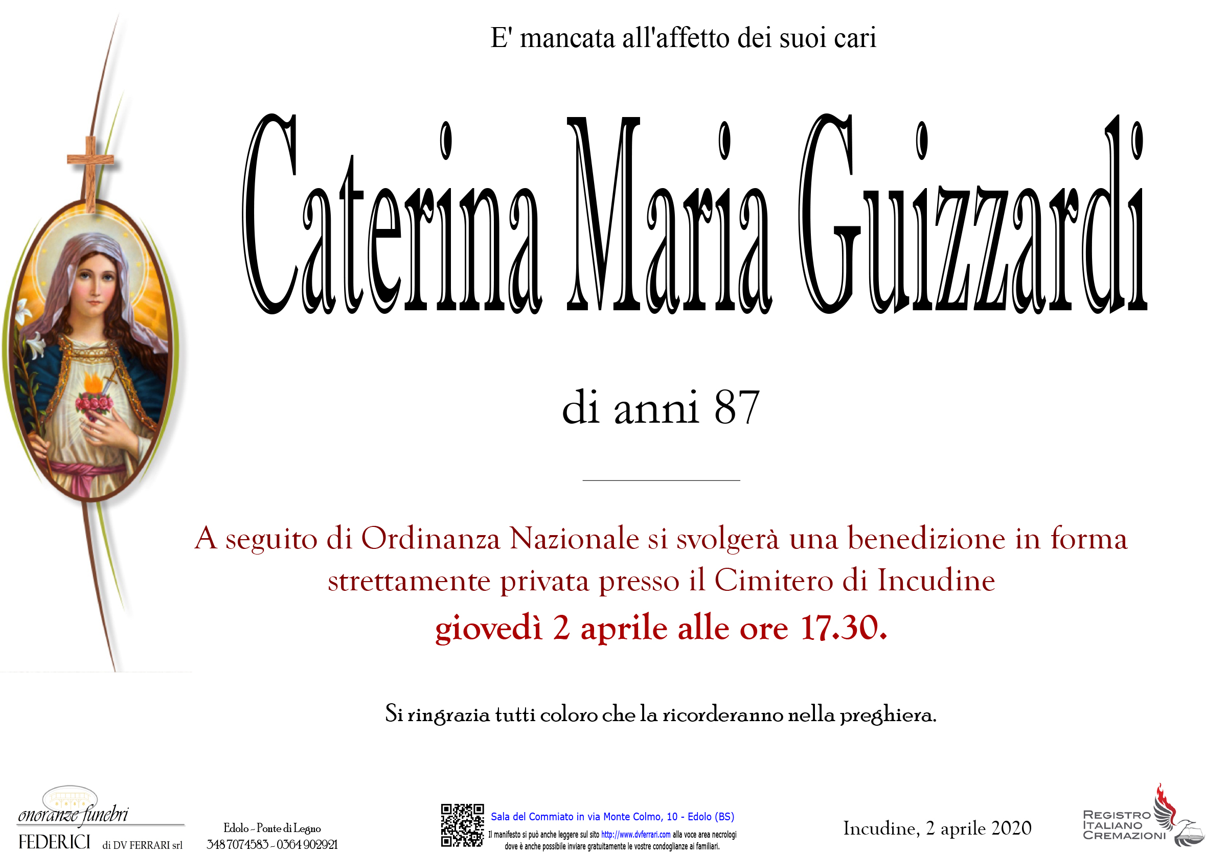 CATERINA MARIA GUIZZARDI - INCUDINE