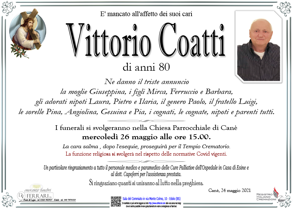 VITTORIO COATTI - CANE' DI VIONE