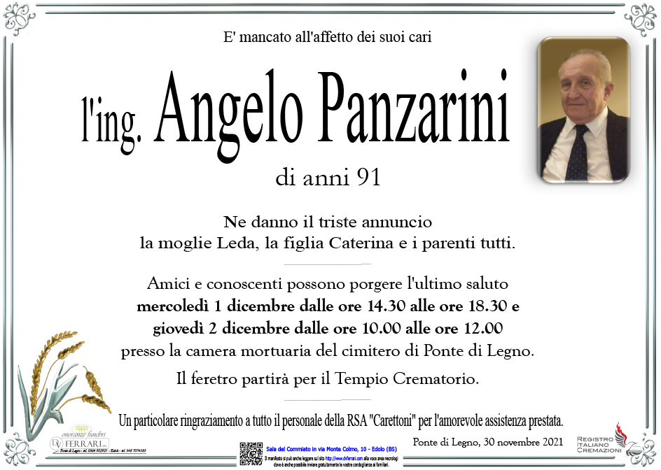 ING. ANGELO PANZARINI - PONTE DI LEGNO